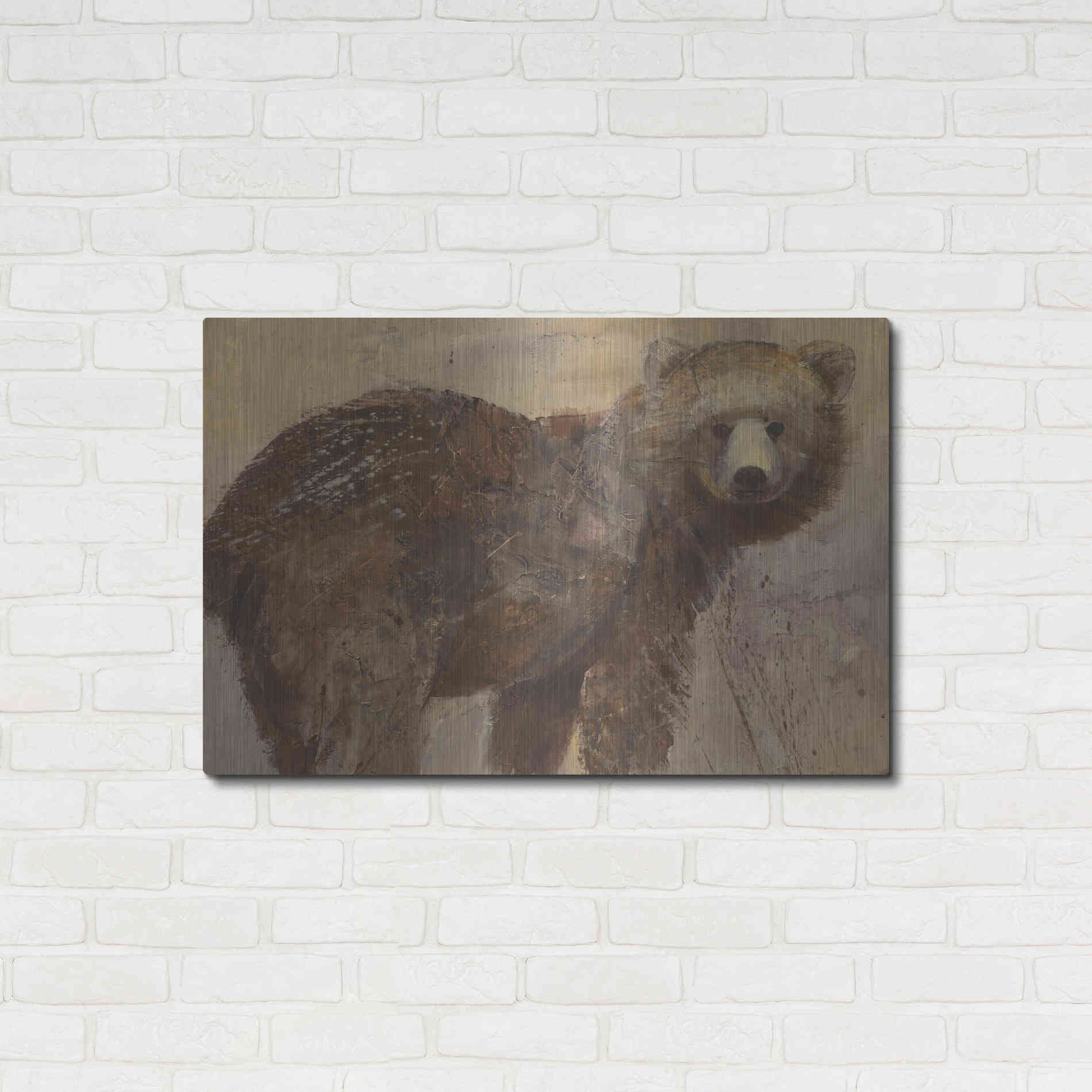 Luxe Metal Art 'Backward Glance' by Albena Hristova, Metal Wall Art,36x24