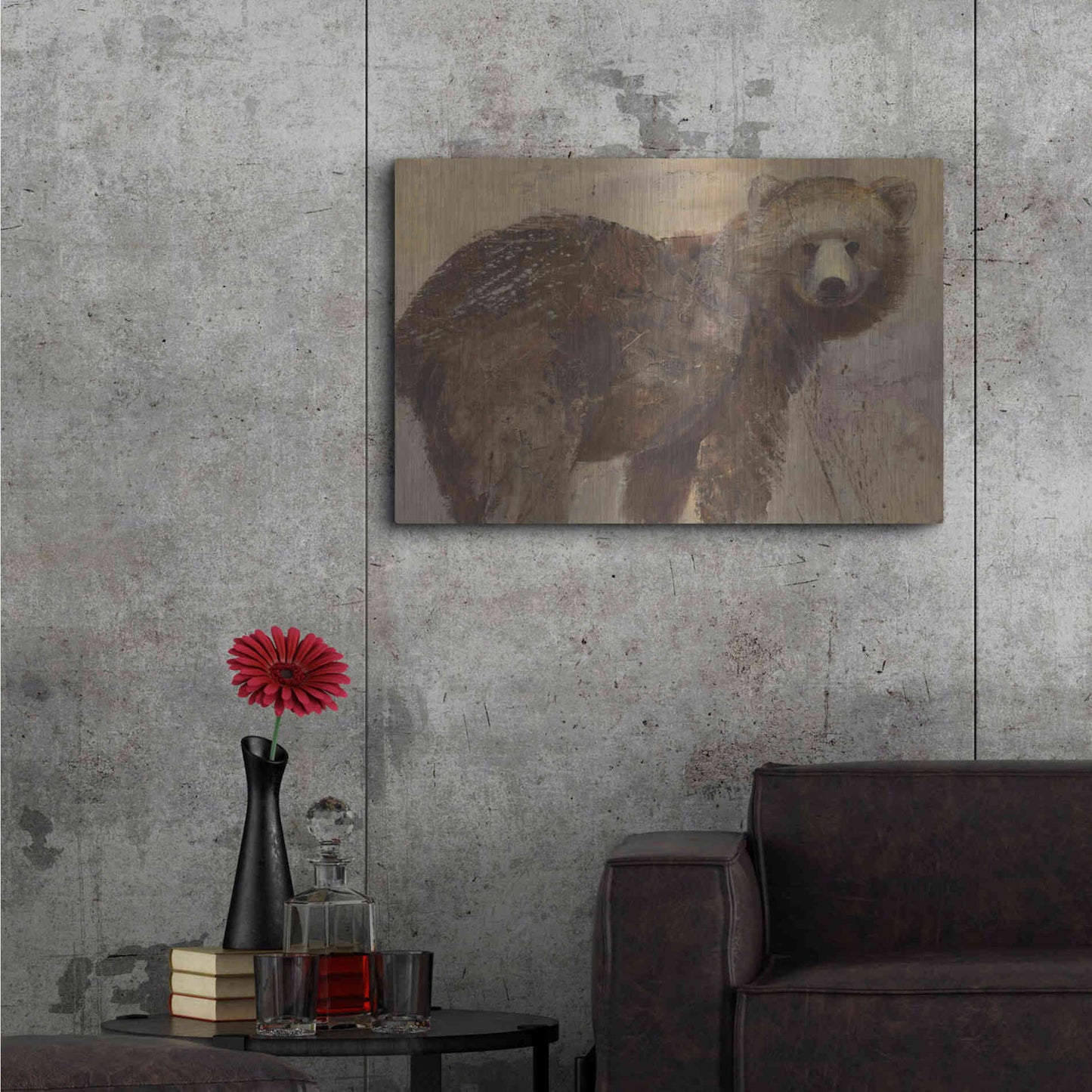 Luxe Metal Art 'Backward Glance' by Albena Hristova, Metal Wall Art,36x24