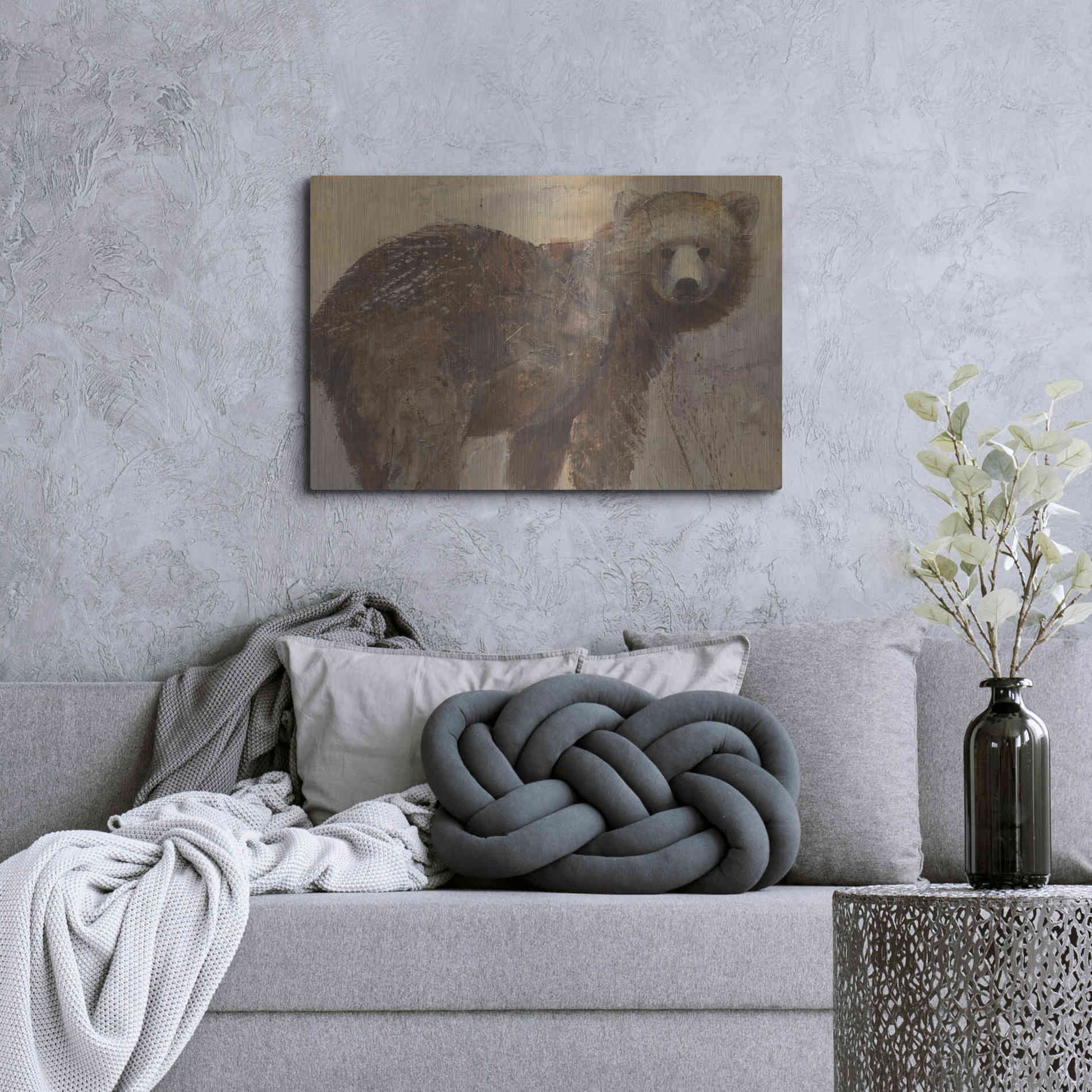 Luxe Metal Art 'Backward Glance' by Albena Hristova, Metal Wall Art,36x24