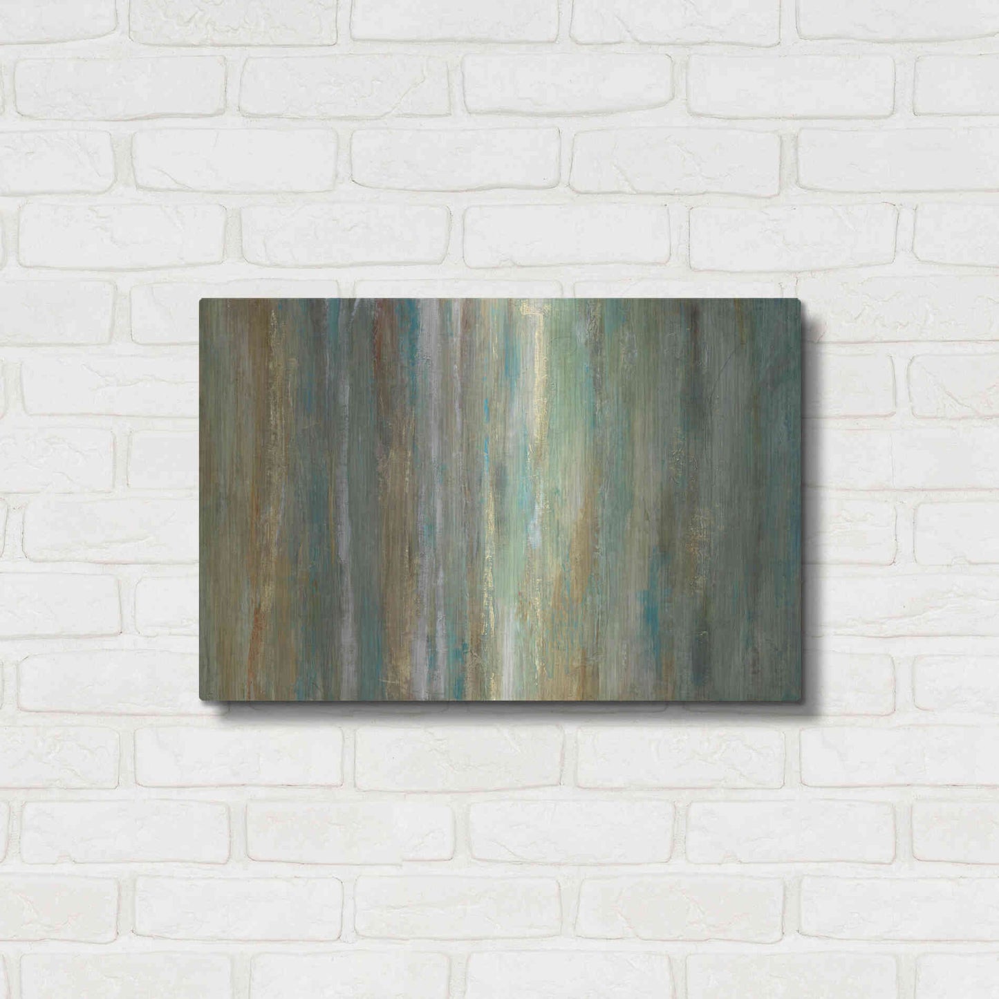 Luxe Metal Art 'Vertical Flow II' by Tim O'Toole, Metal Wall Art,24x16