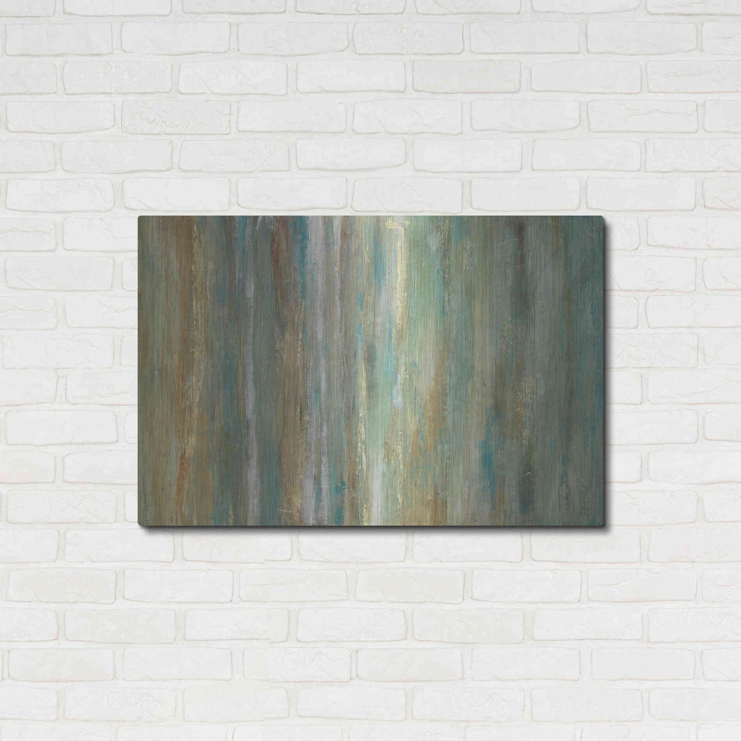 Luxe Metal Art 'Vertical Flow II' by Tim O'Toole, Metal Wall Art,36x24