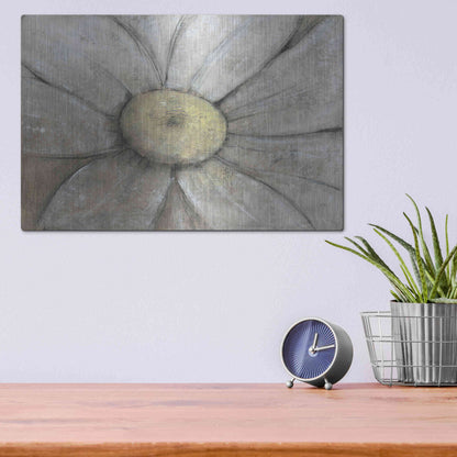 Luxe Metal Art 'Close-Up Daisy II' by Tim O'Toole, Metal Wall Art,16x12