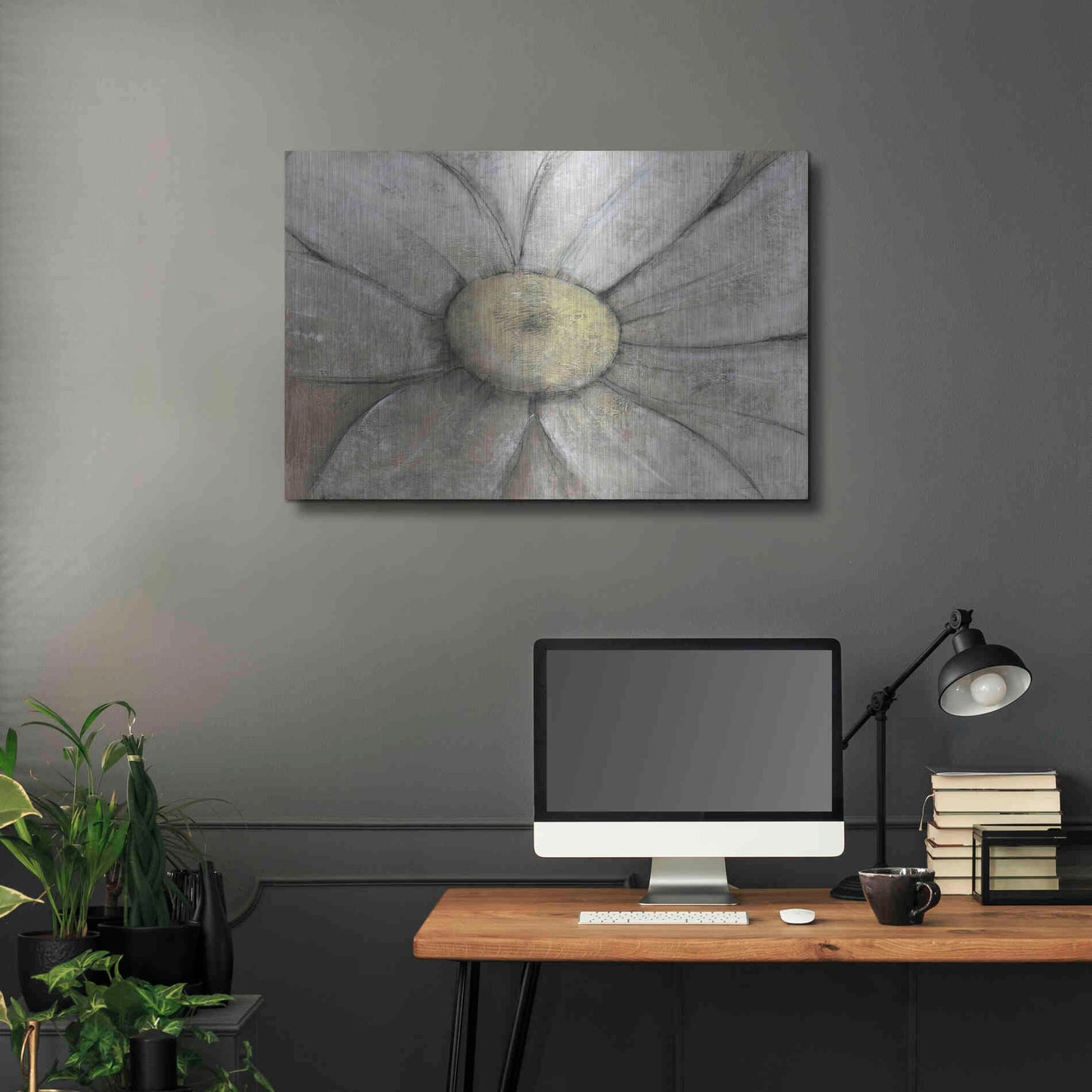 Luxe Metal Art 'Close-Up Daisy II' by Tim O'Toole, Metal Wall Art,36x24