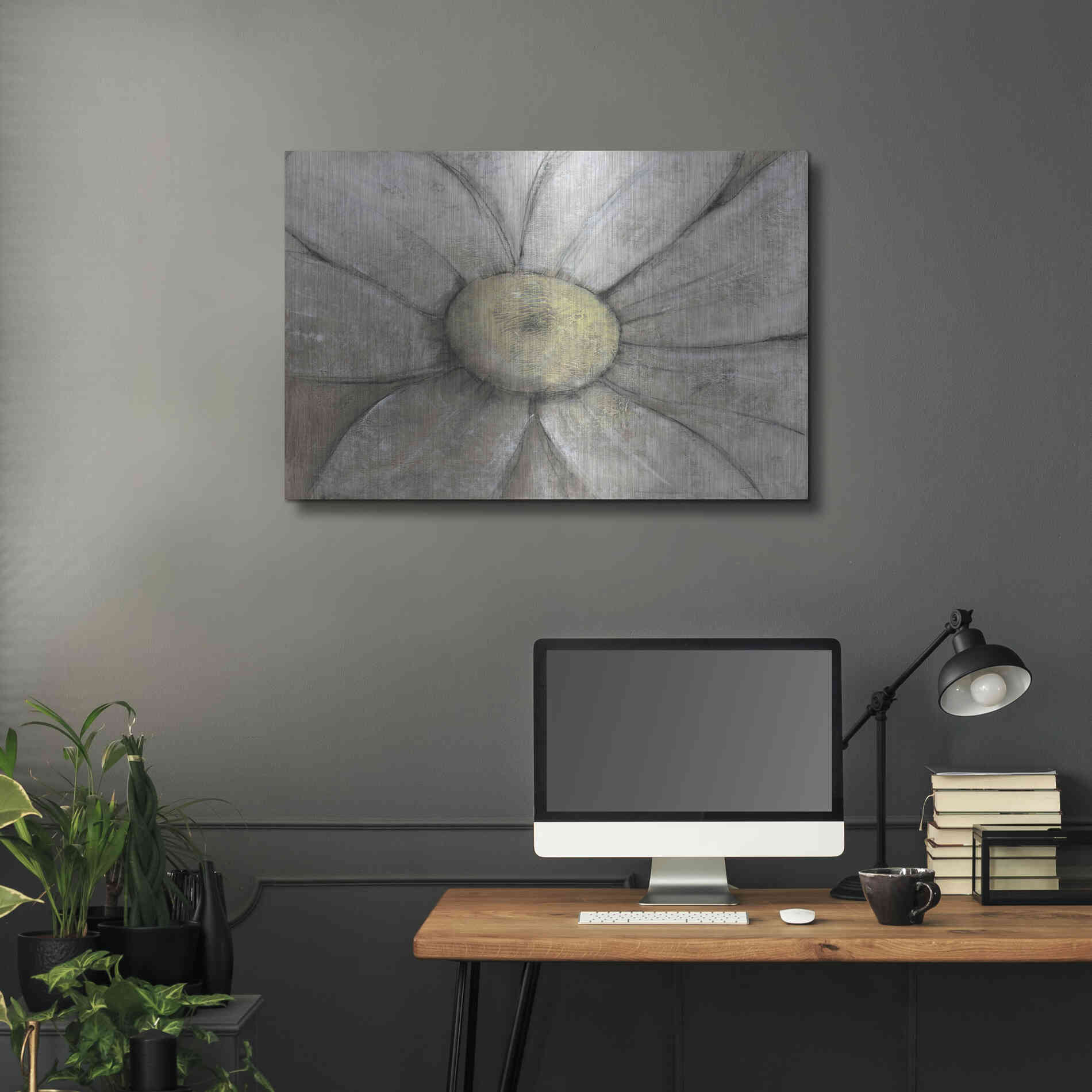 Luxe Metal Art 'Close-Up Daisy II' by Tim O'Toole, Metal Wall Art,36x24