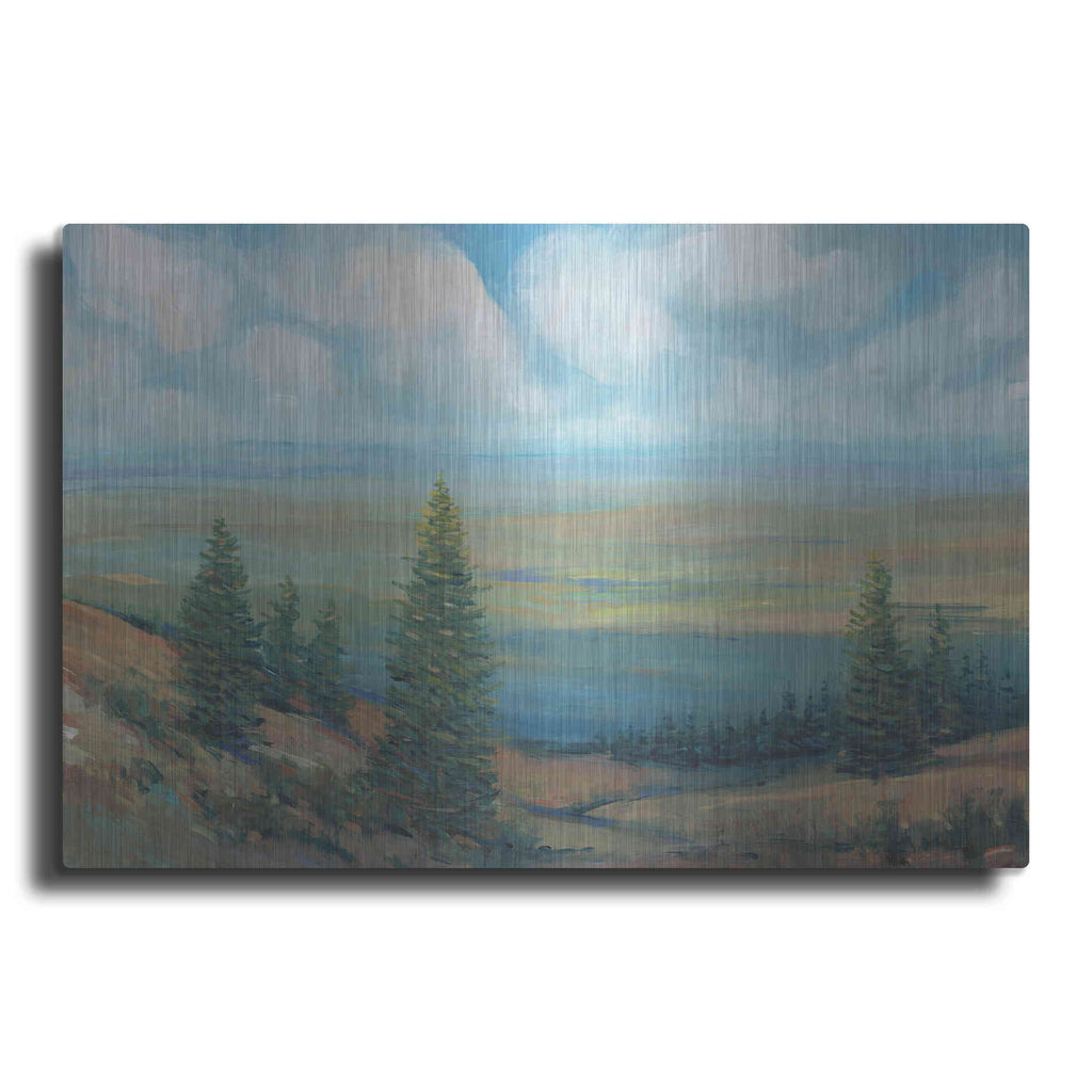 Luxe Metal Art 'Mountain Top II' by Tim O'Toole, Metal Wall Art