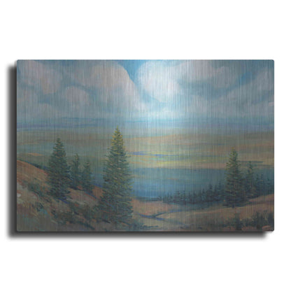 Luxe Metal Art 'Mountain Top II' by Tim O'Toole, Metal Wall Art