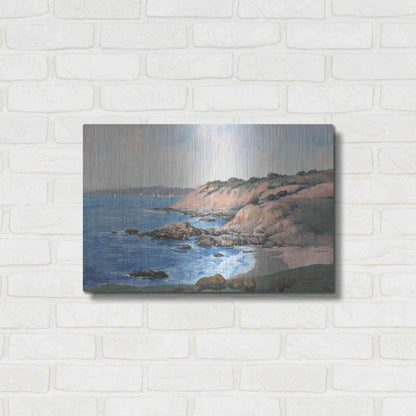 Luxe Metal Art 'Ocean Bay I' by Tim O'Toole, Metal Wall Art,24x16
