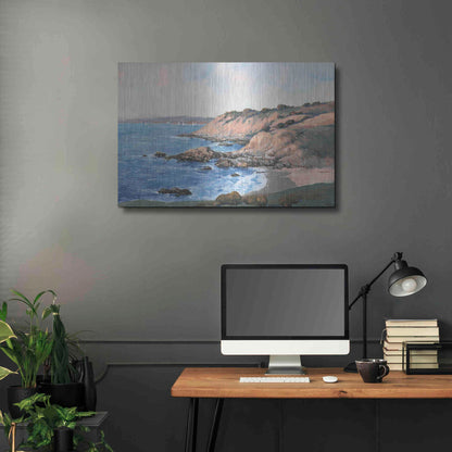 Luxe Metal Art 'Ocean Bay I' by Tim O'Toole, Metal Wall Art,36x24