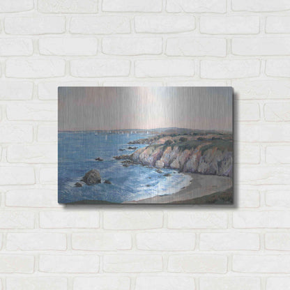 Luxe Metal Art 'Ocean Bay II' by Tim O'Toole, Metal Wall Art,24x16