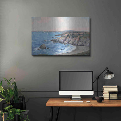 Luxe Metal Art 'Ocean Bay II' by Tim O'Toole, Metal Wall Art,36x24
