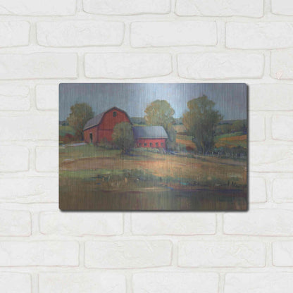 Luxe Metal Art 'Country Barn I' by Tim O'Toole, Metal Wall Art,16x12