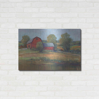 Luxe Metal Art 'Country Barn I' by Tim O'Toole, Metal Wall Art,36x24