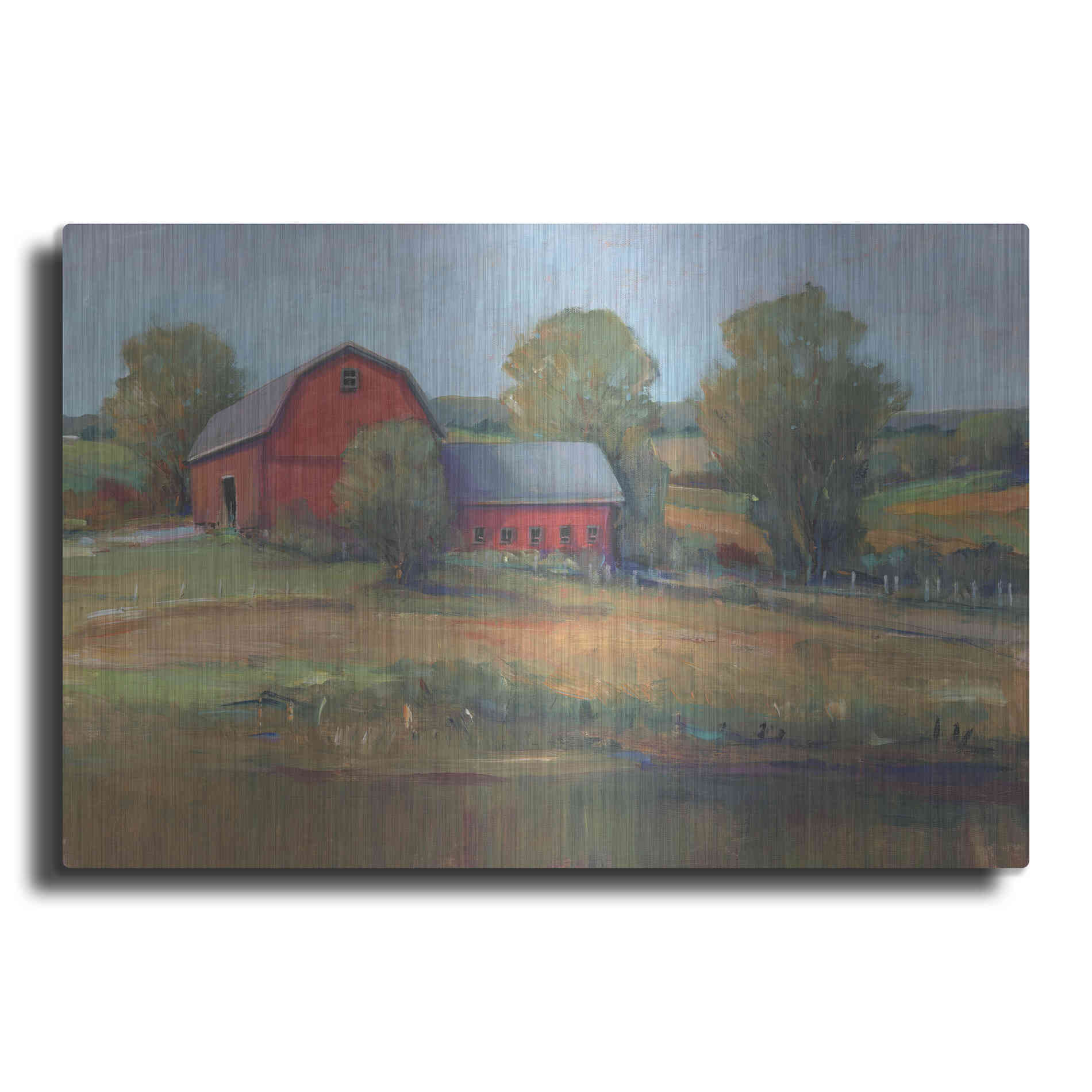 Luxe Metal Art 'Country Barn I' by Tim O'Toole, Metal Wall Art
