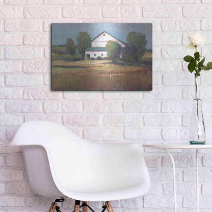 Luxe Metal Art 'Country Barn II' by Tim O'Toole, Metal Wall Art,24x16