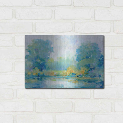 Luxe Metal Art 'Quiet Morning I' by Tim O'Toole, Metal Wall Art,16x12