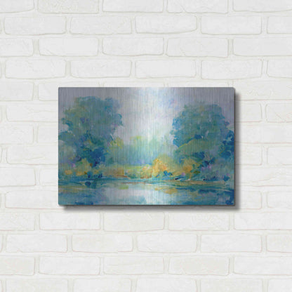 Luxe Metal Art 'Quiet Morning I' by Tim O'Toole, Metal Wall Art,24x16