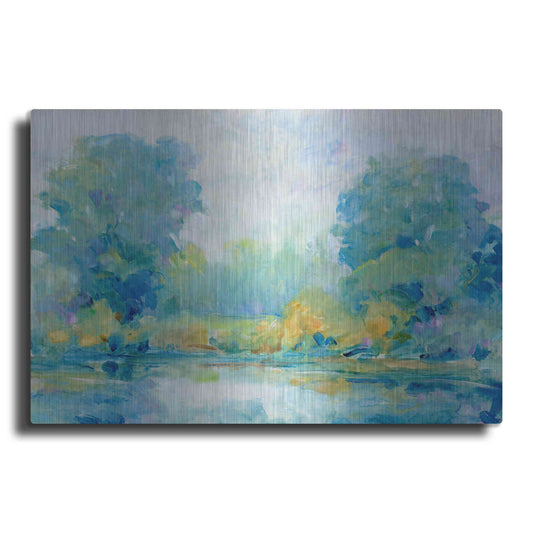 Luxe Metal Art 'Quiet Morning I' by Tim O'Toole, Metal Wall Art