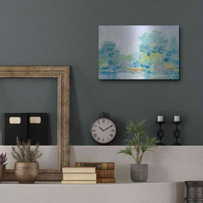 Luxe Metal Art 'Quiet Morning II' by Tim O'Toole, Metal Wall Art,16x12