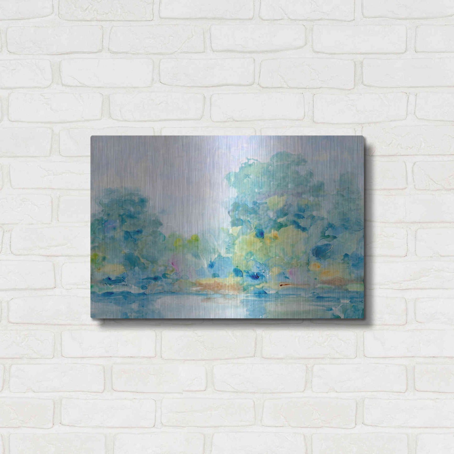 Luxe Metal Art 'Quiet Morning II' by Tim O'Toole, Metal Wall Art,24x16