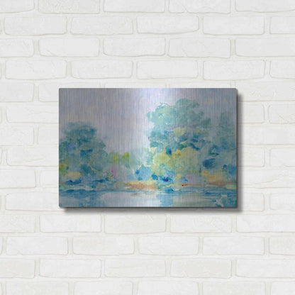 Luxe Metal Art 'Quiet Morning II' by Tim O'Toole, Metal Wall Art,24x16