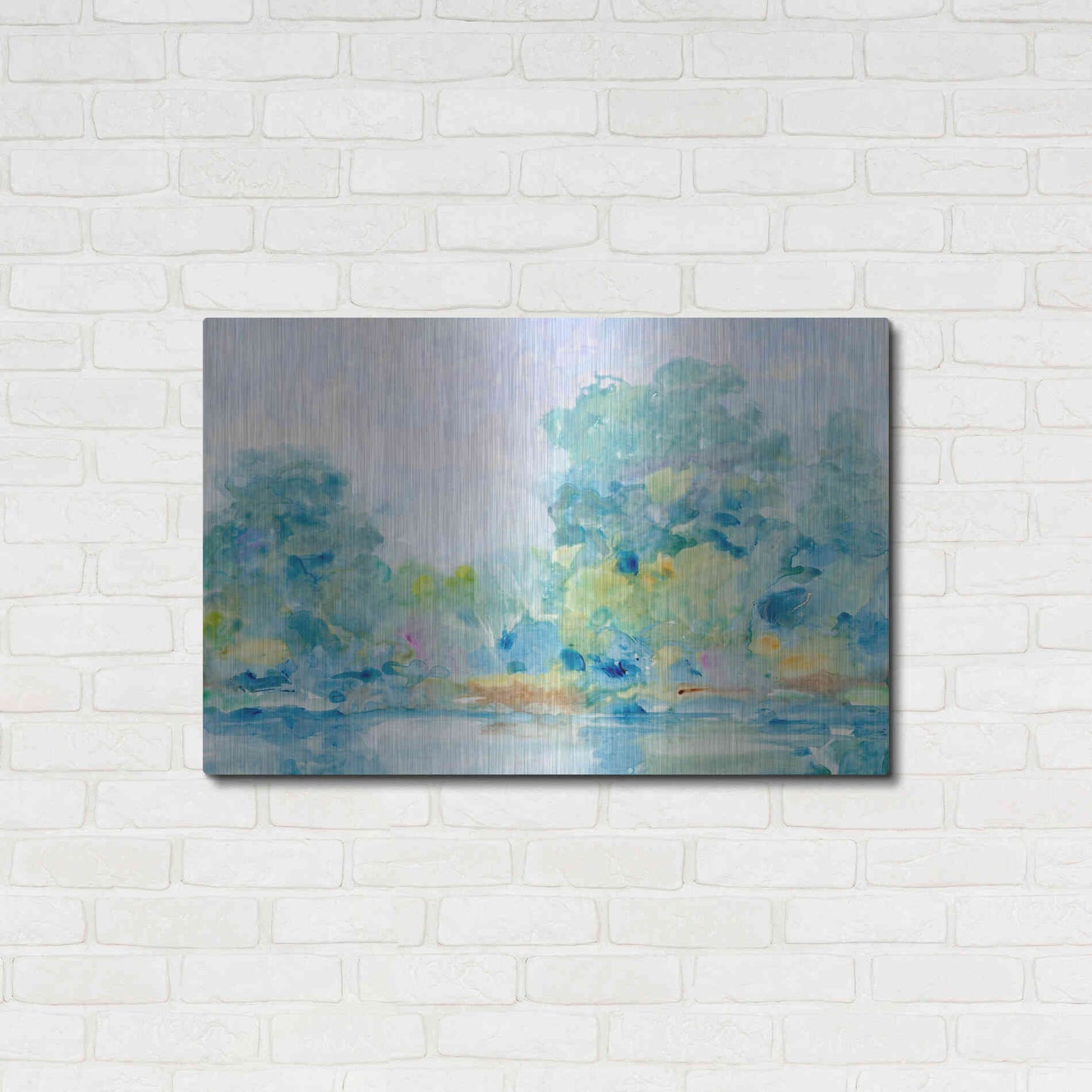 Luxe Metal Art 'Quiet Morning II' by Tim O'Toole, Metal Wall Art,36x24