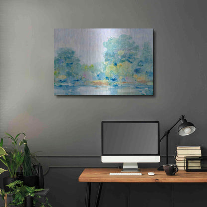 Luxe Metal Art 'Quiet Morning II' by Tim O'Toole, Metal Wall Art,36x24