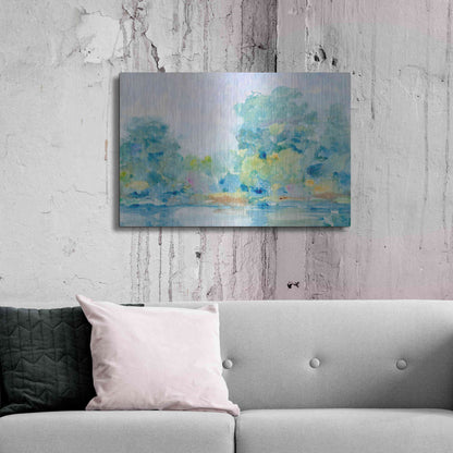 Luxe Metal Art 'Quiet Morning II' by Tim O'Toole, Metal Wall Art,36x24