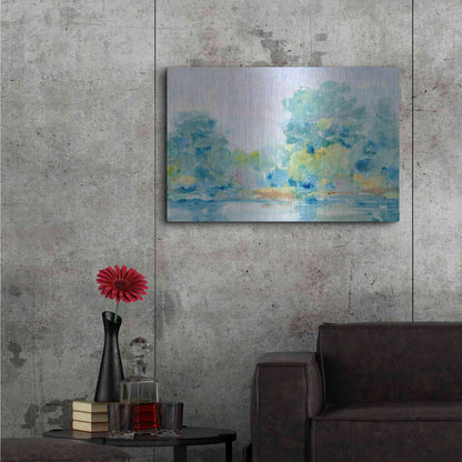 Luxe Metal Art 'Quiet Morning II' by Tim O'Toole, Metal Wall Art,36x24