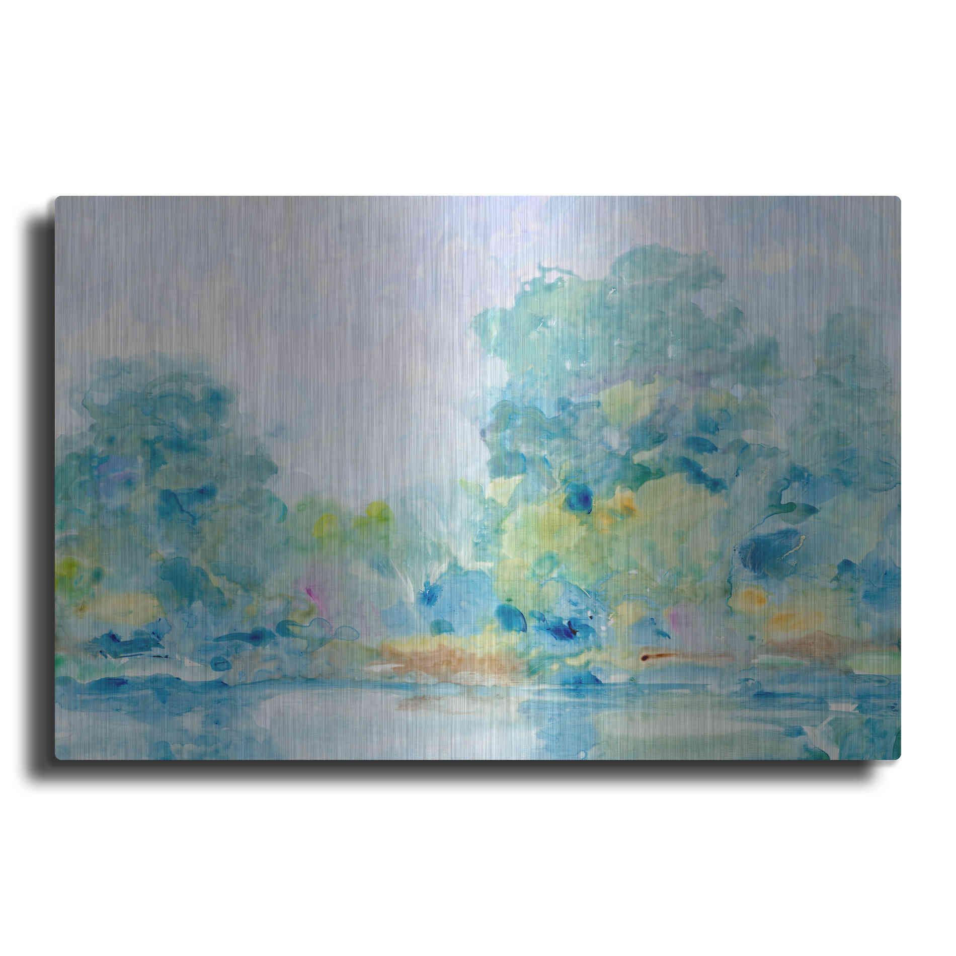 Luxe Metal Art 'Quiet Morning II' by Tim O'Toole, Metal Wall Art