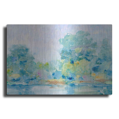 Luxe Metal Art 'Quiet Morning II' by Tim O'Toole, Metal Wall Art