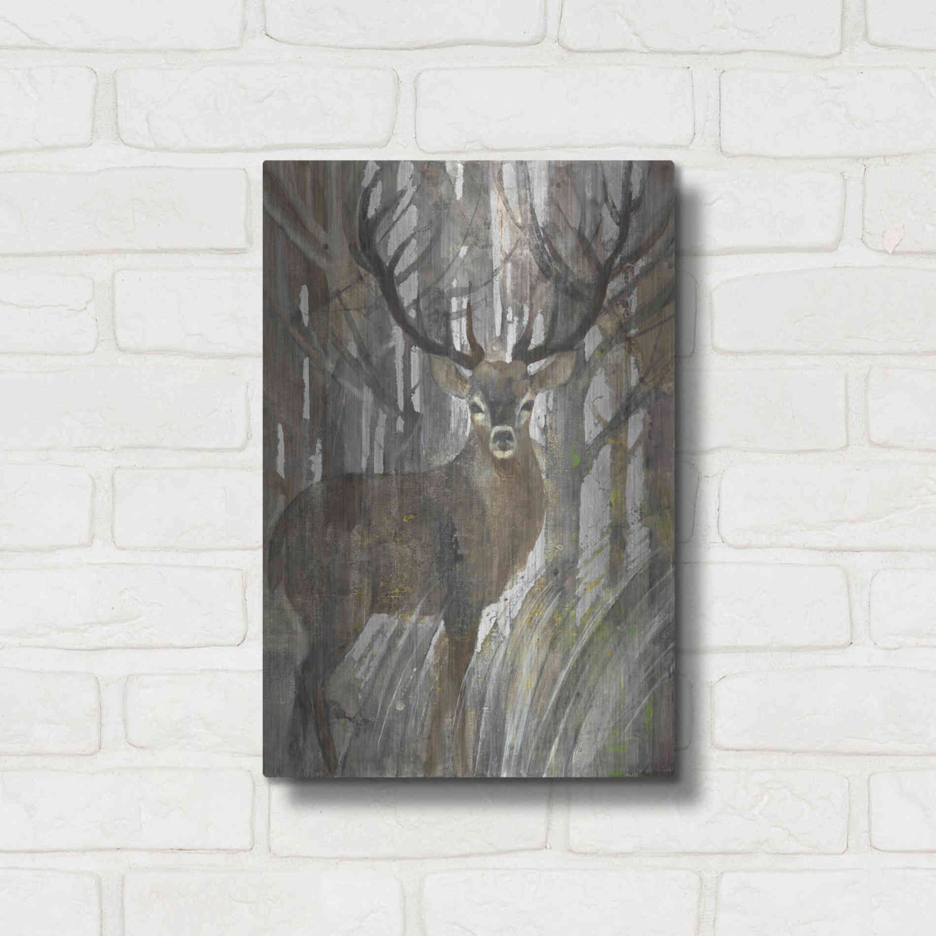 Luxe Metal Art 'The Guardian' by Albena Hristova, Metal Wall Art,12x16