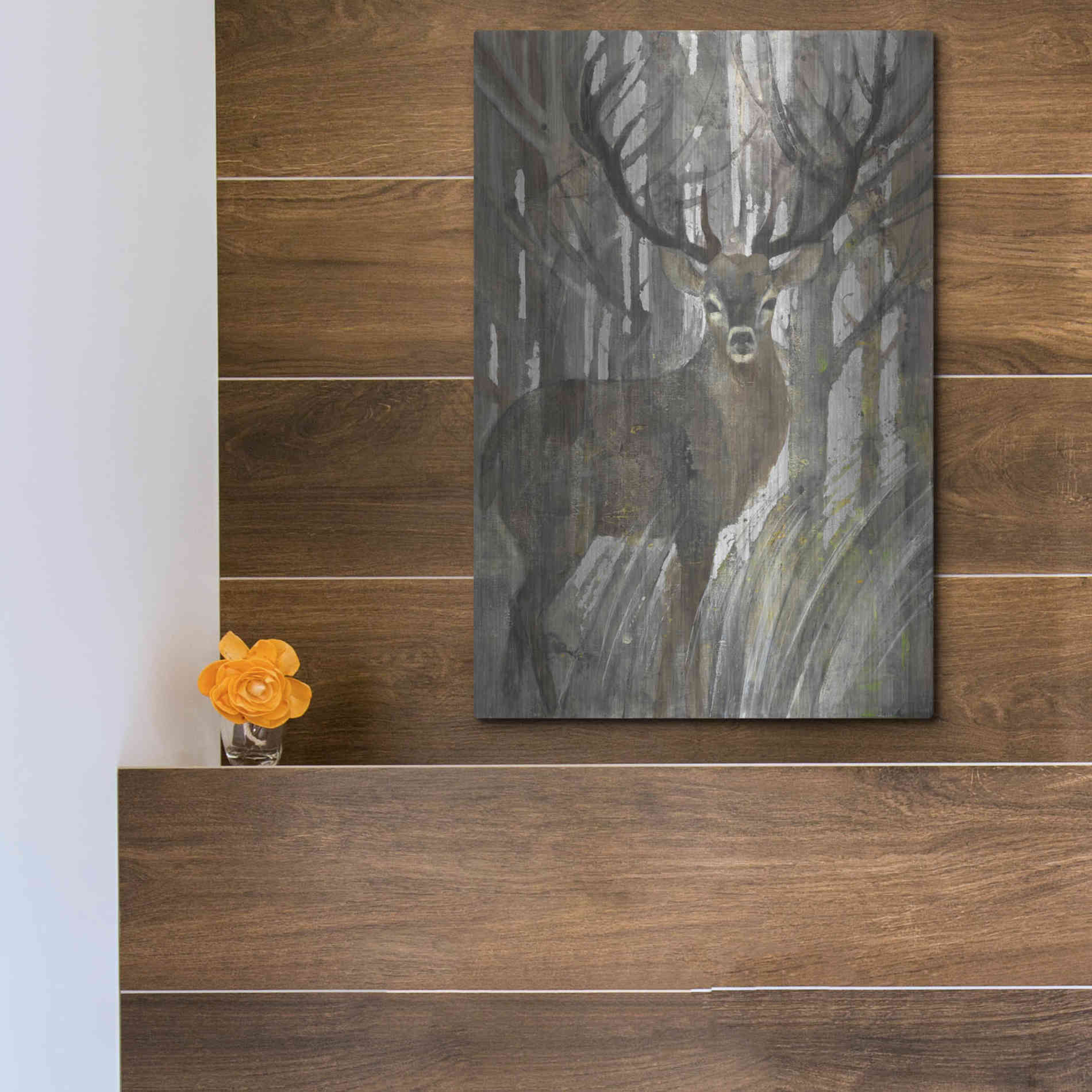 Luxe Metal Art 'The Guardian' by Albena Hristova, Metal Wall Art,12x16