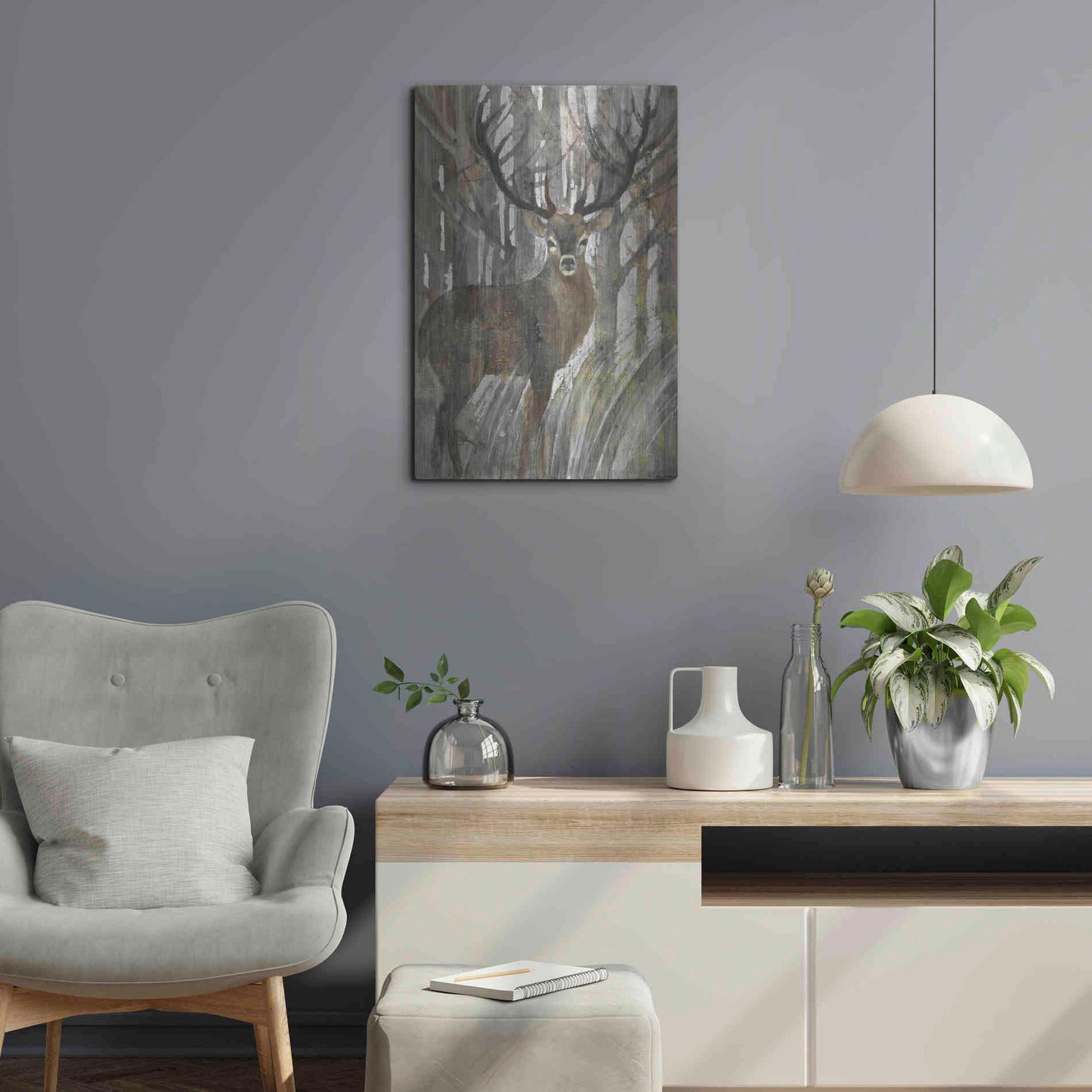 Luxe Metal Art 'The Guardian' by Albena Hristova, Metal Wall Art,16x24