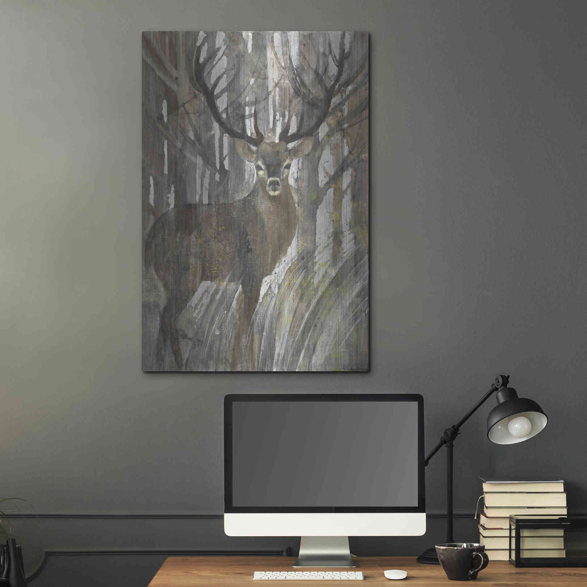 Luxe Metal Art 'The Guardian' by Albena Hristova, Metal Wall Art,24x36