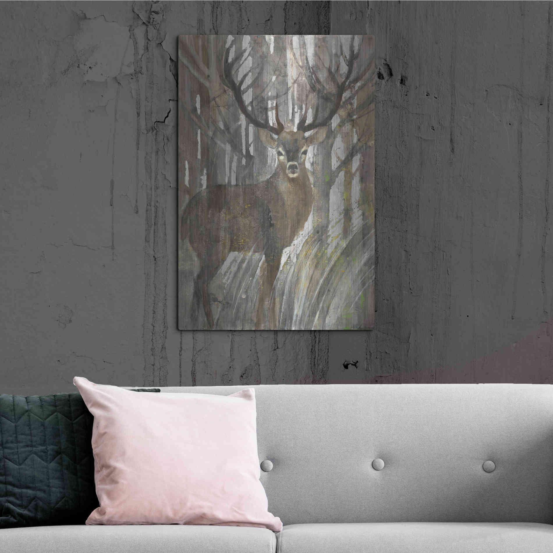 Luxe Metal Art 'The Guardian' by Albena Hristova, Metal Wall Art,24x36