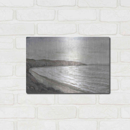 Luxe Metal Art 'Coastal Shoreline I' by Tim O'Toole, Metal Wall Art,16x12