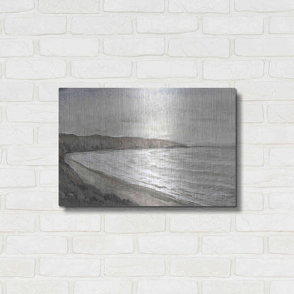 Luxe Metal Art 'Coastal Shoreline I' by Tim O'Toole, Metal Wall Art,24x16