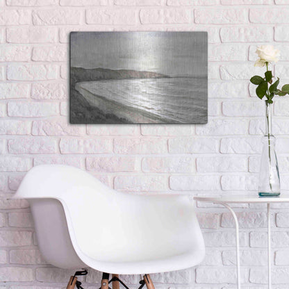 Luxe Metal Art 'Coastal Shoreline I' by Tim O'Toole, Metal Wall Art,24x16