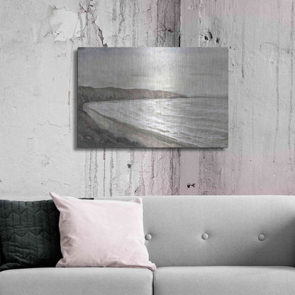 Luxe Metal Art 'Coastal Shoreline I' by Tim O'Toole, Metal Wall Art,36x24