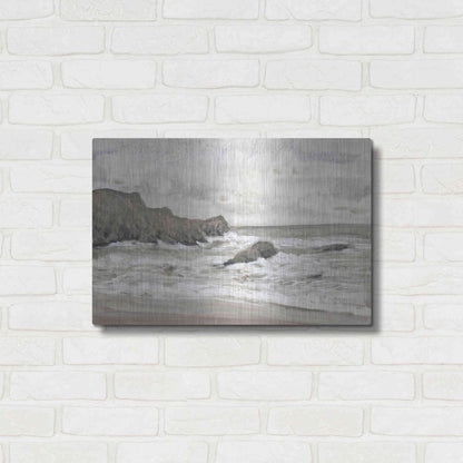 Luxe Metal Art 'Coastal Shoreline II' by Tim O'Toole, Metal Wall Art,24x16