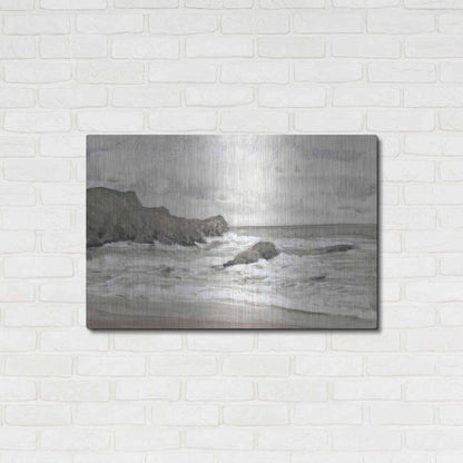 Luxe Metal Art 'Coastal Shoreline II' by Tim O'Toole, Metal Wall Art,36x24