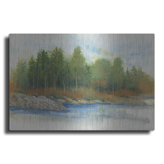 Luxe Metal Art 'From the Banks I' by Tim O'Toole, Metal Wall Art