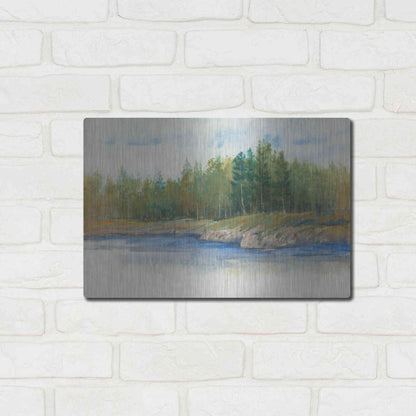 Luxe Metal Art 'From the Banks II' by Tim O'Toole, Metal Wall Art,16x12