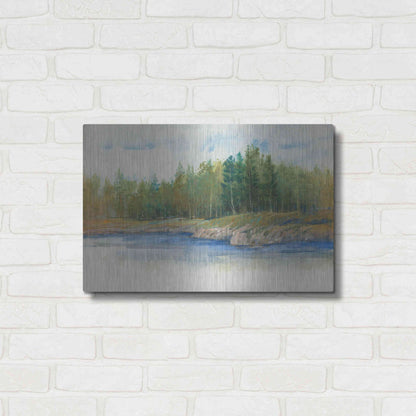Luxe Metal Art 'From the Banks II' by Tim O'Toole, Metal Wall Art,24x16
