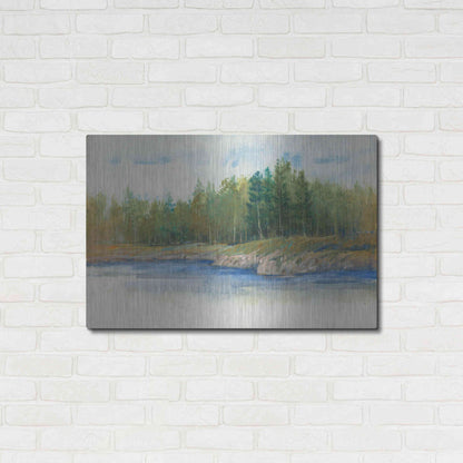 Luxe Metal Art 'From the Banks II' by Tim O'Toole, Metal Wall Art,36x24