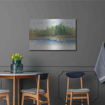 Luxe Metal Art 'From the Banks II' by Tim O'Toole, Metal Wall Art,36x24