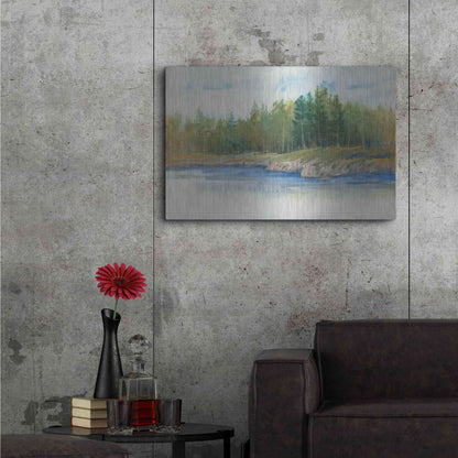 Luxe Metal Art 'From the Banks II' by Tim O'Toole, Metal Wall Art,36x24