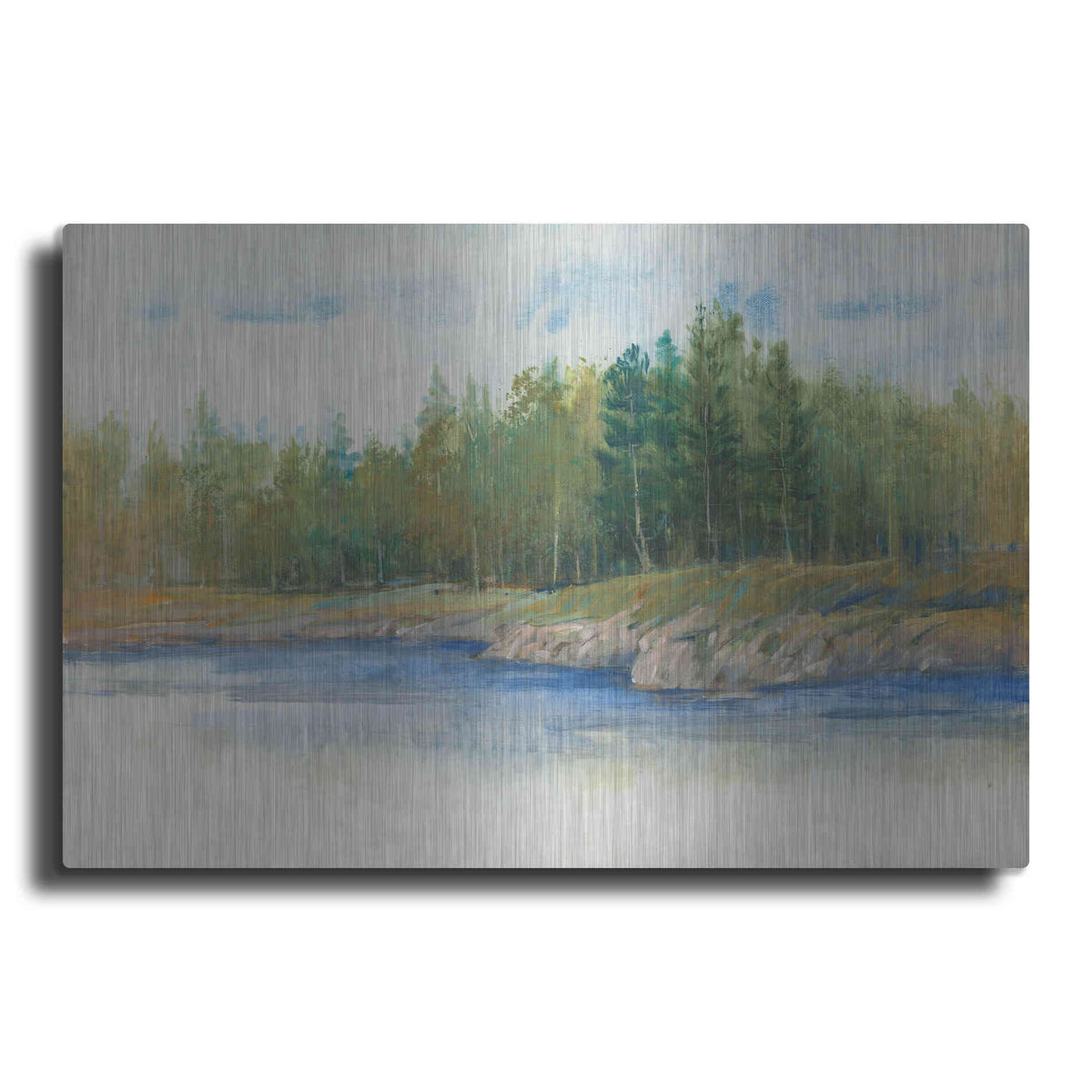 Luxe Metal Art 'From the Banks II' by Tim O'Toole, Metal Wall Art