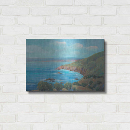 Luxe Metal Art 'Rocky Coastline I' by Tim O'Toole, Metal Wall Art,24x16