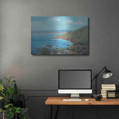 Luxe Metal Art 'Rocky Coastline I' by Tim O'Toole, Metal Wall Art,36x24